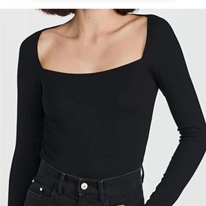 NWOT L’agence Astrid Square Neck Ribbed Top
